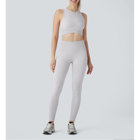 Halara Seamless Flow High Waisted Tummy Control Butt Lifting Leggings sz Large G - Picture 2 of 11
